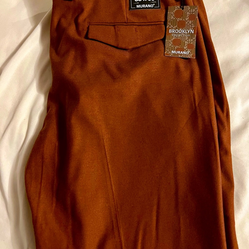 Extra slim fit murano brown slacks